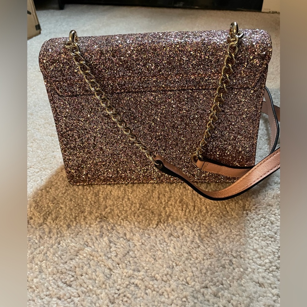 COPY - KATE SPADE Rose Gold Glitter Purse - Picture 7 of 8